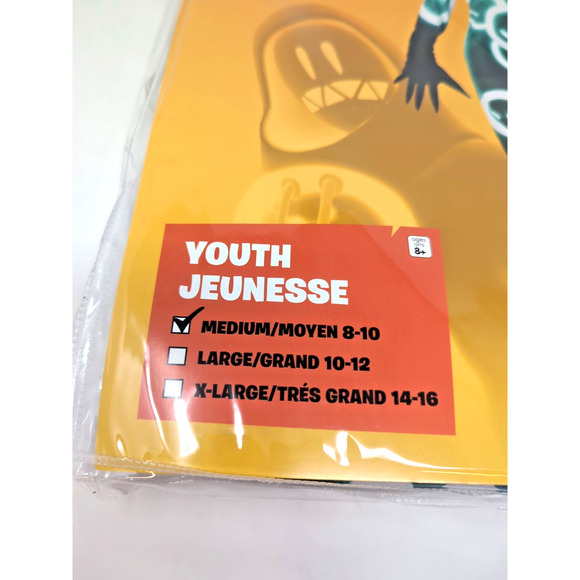 NEW Fortnite Grimey Costume Youth M 8-10 Halloween Cosplay Kids Jumpsuit - Picture 2 of 4